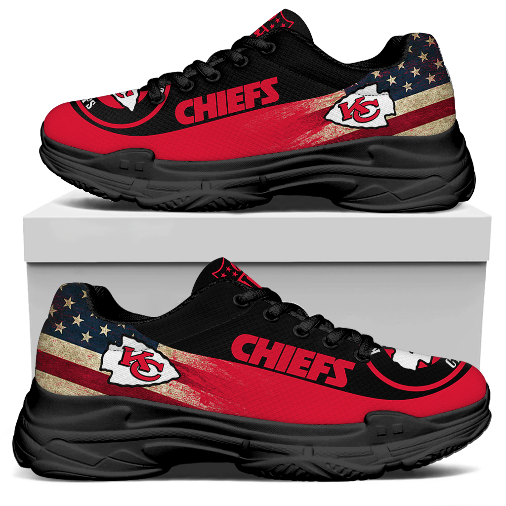 Men's Kansas City Chiefs Edition Chunky Sneakers With Line 003